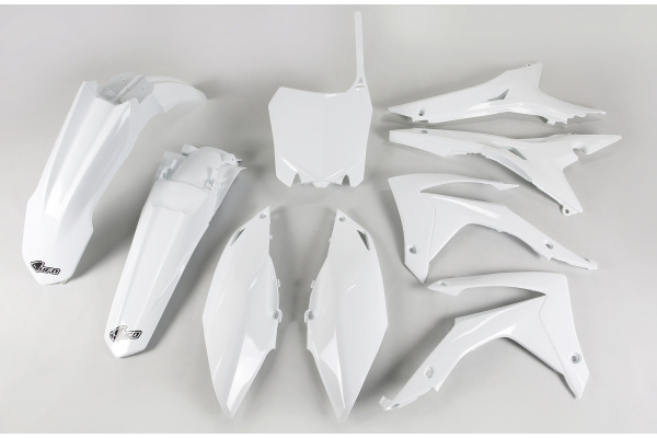 Plastic Kit white for Honda CRF 250 R (2014-17) - CRF 450 R (2013-16) - CRF 250 R USA (2014-17) - CRF 450 R USA (2013-16)